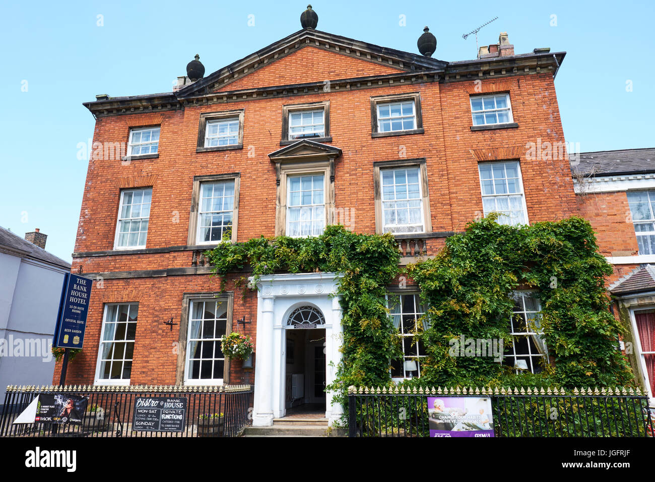 La Banque House Hotel, Church Street, Uttoxeter, Staffordshire, Royaume-Uni Banque D'Images