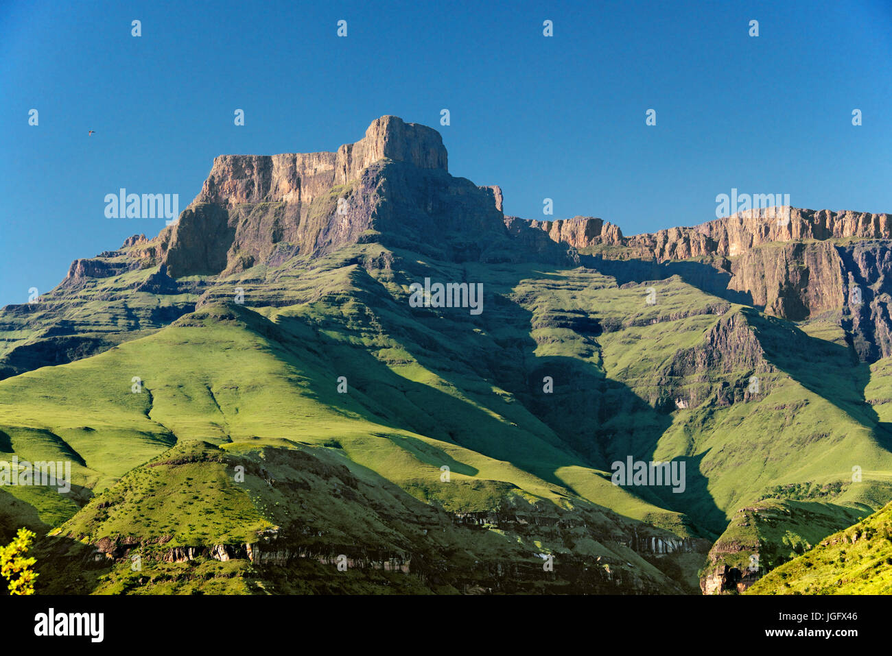 Amphithéâtre Thendele uKahlamba Royal Natal Park Parc du Drakensberg, KwaZulu-Natal, Afrique du Sud Banque D'Images