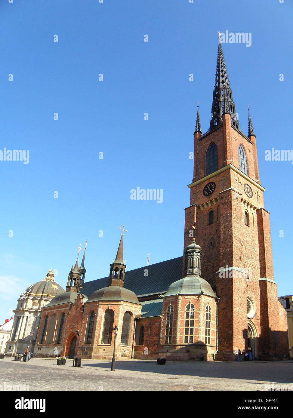 L'église de Riddarholm, l'un des plus anciens édifices de Stockholm, Suède Banque D'Images