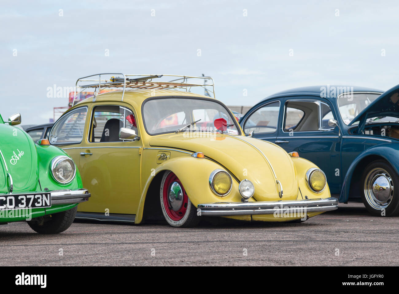 Classic VW Coccinelle voitures à VW Show. UK Banque D'Images