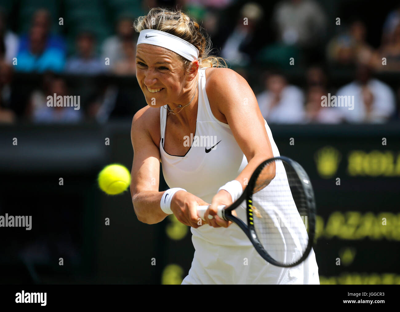 VICTORIA AZARENKA, la Bulgarie, le tournoi de Wimbledon 2017, 2017 Banque D'Images