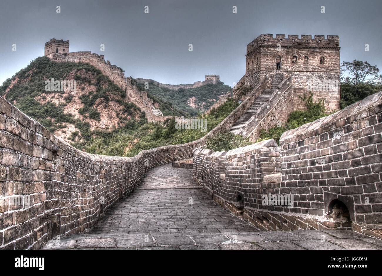 Grande muraille de Chine Jinshanling Banque D'Images
