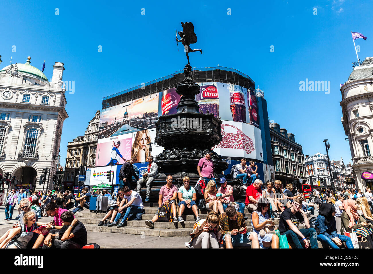 Piccadilly Circus, Londres, Angleterre, Royaume-Uni. Banque D'Images
