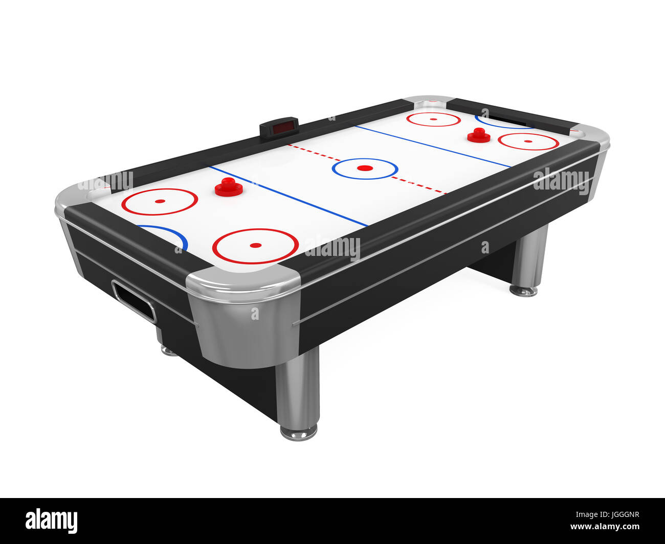 Table de Air Hockey Isolated Banque D'Images