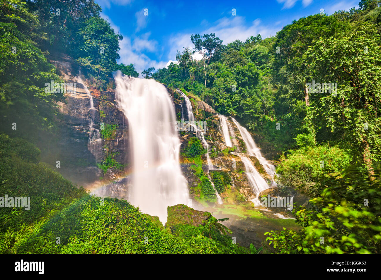 Parc de Doi Inthanon, Chiang Mai, Thaïlande cascade. Banque D'Images Parc de Doi Inthanon, Chiang Mai, Thaïlande cascade. Banque D'Images