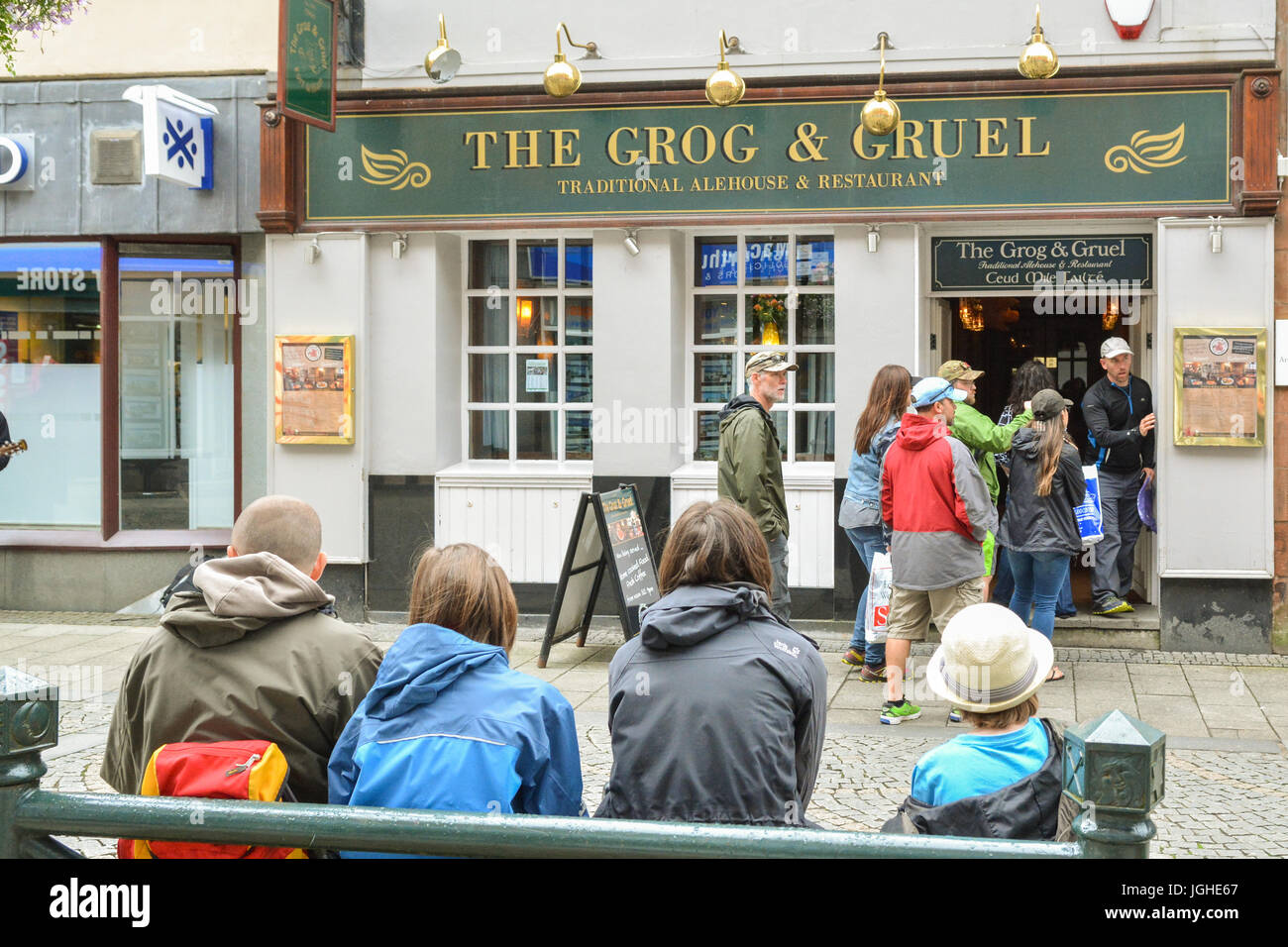 Taverne traditionnelle & Restaurant - Le grog et Gruel - Fort William, Écosse, Royaume-Uni Banque D'Images