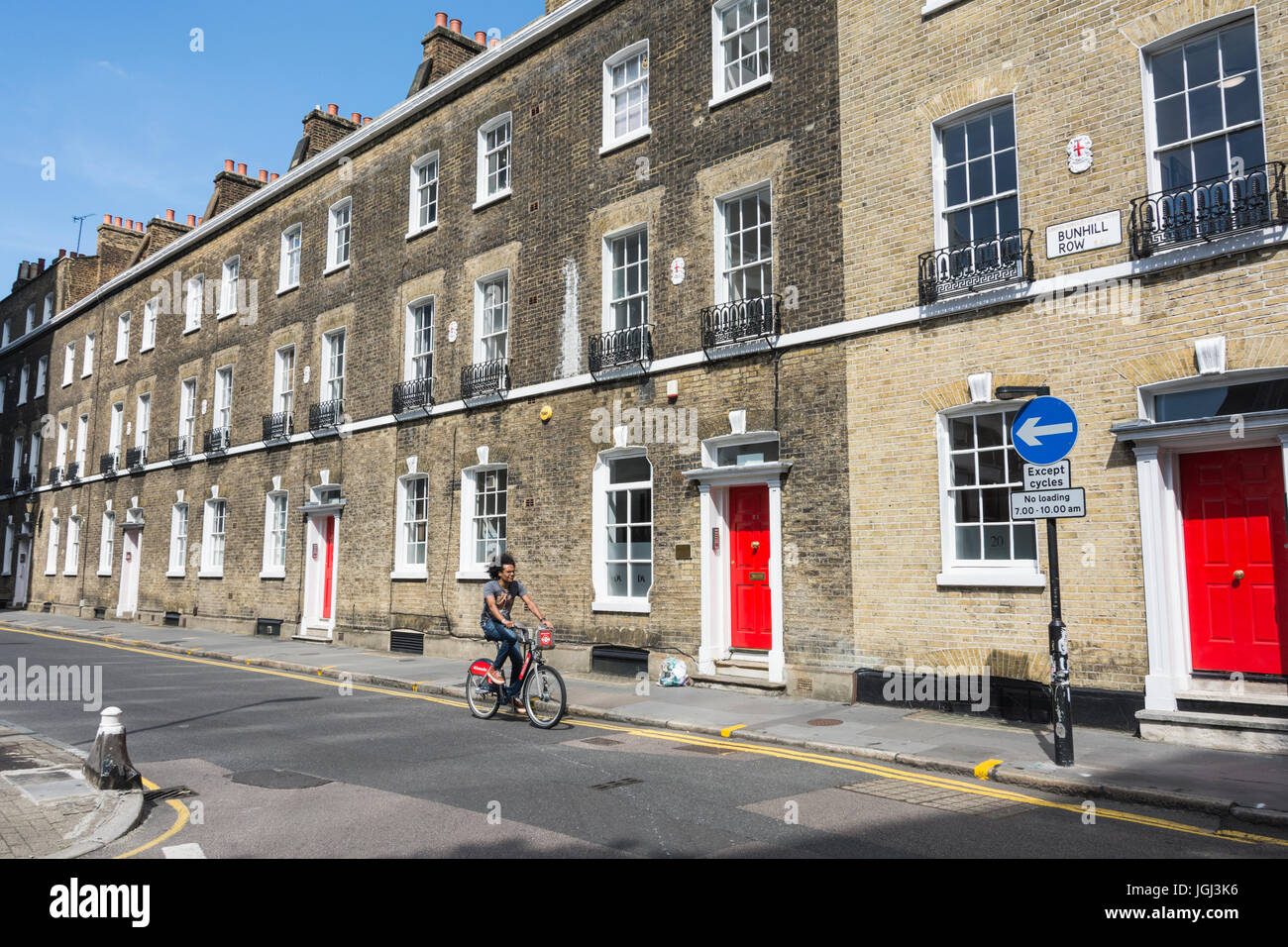 Bunhill Row, London, EC1, Londres, UK Banque D'Images