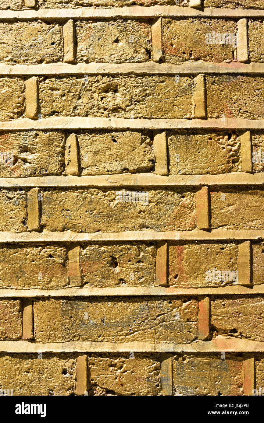 Un mur de briques d'or à Londres Banque D'Images