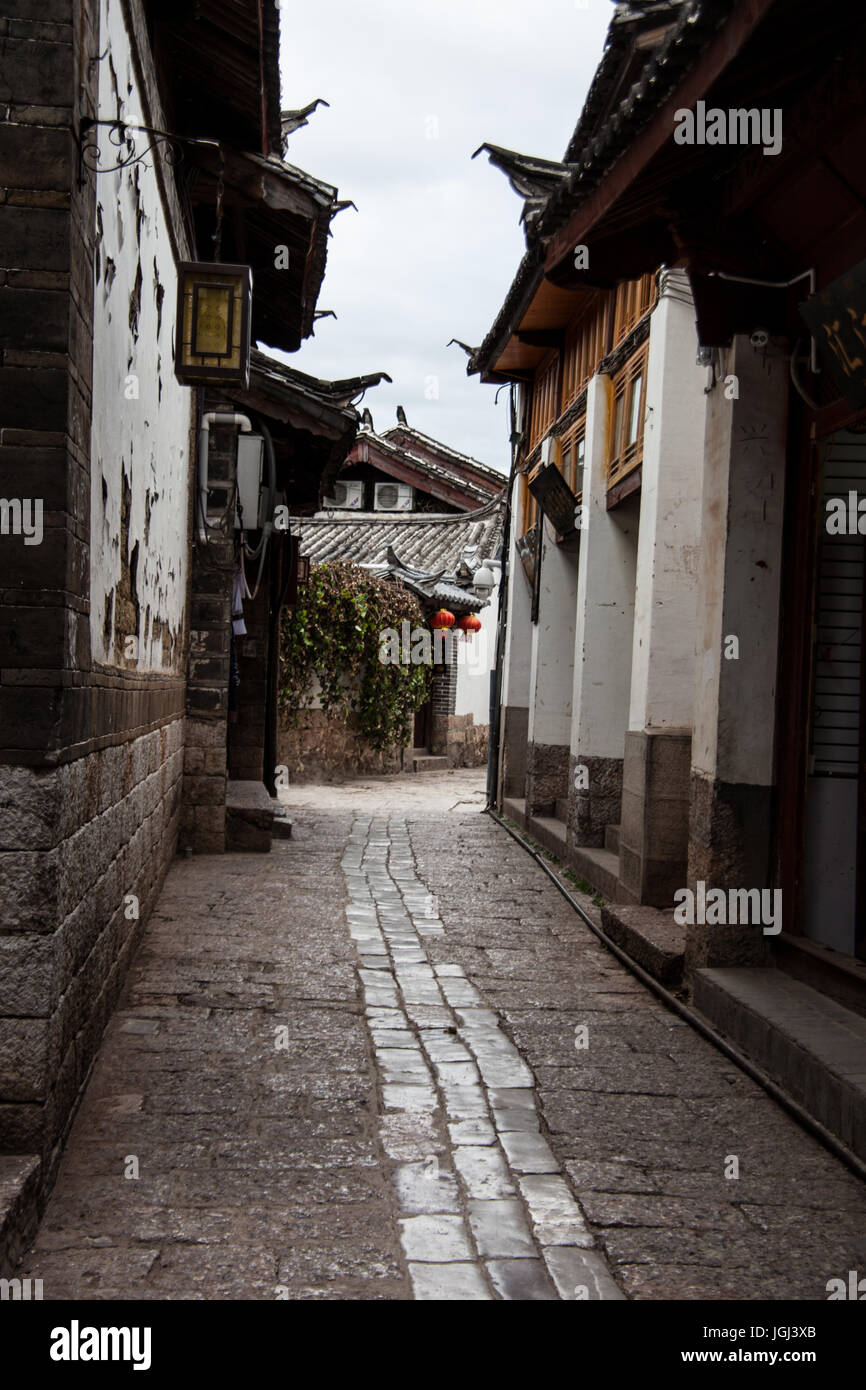 Lijiang, Yunnan, Kunming, Chine. Heritage Village, vivant et paysages Banque D'Images