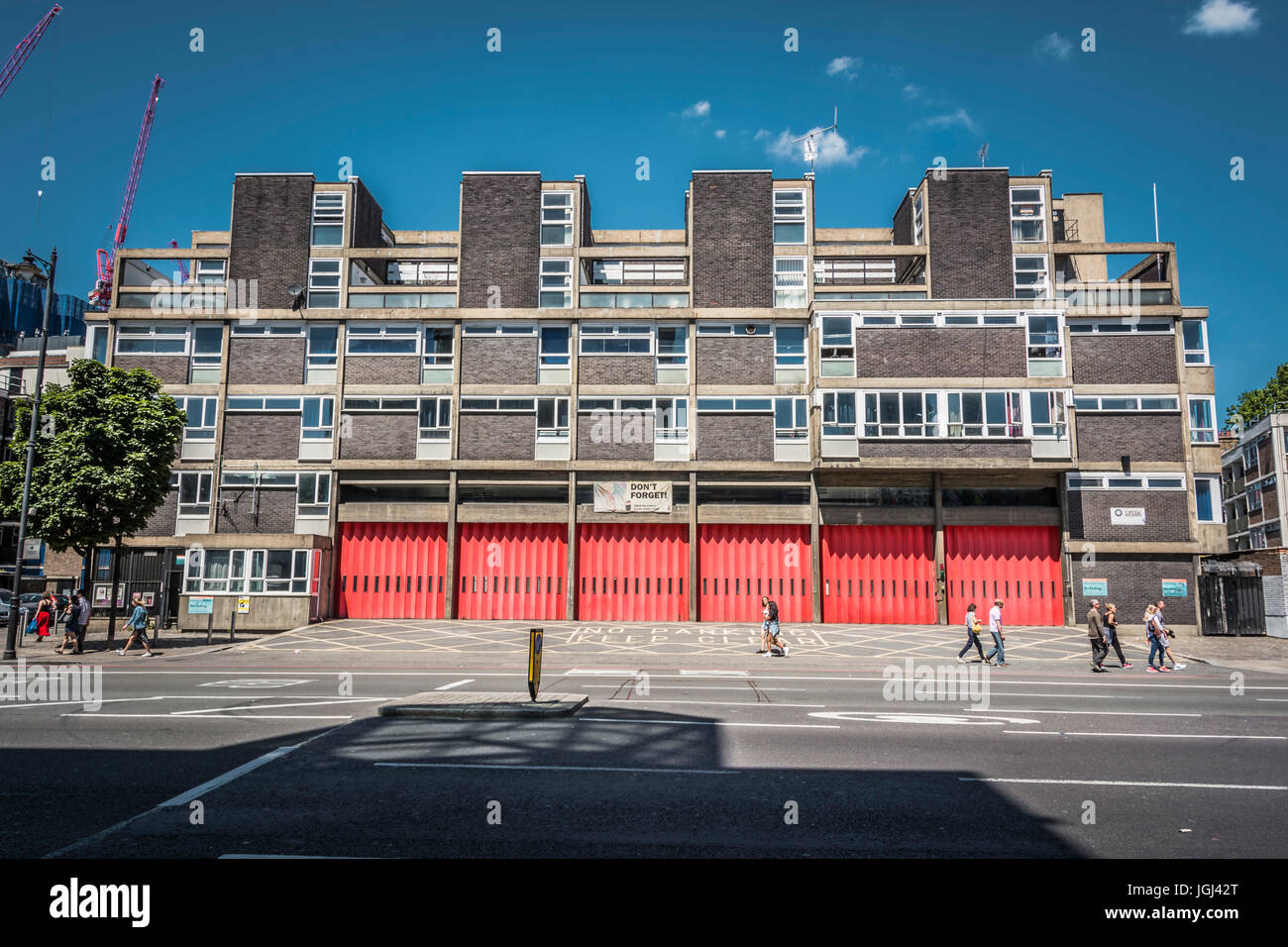 Shoreditch Fire Station, Old Street, Hoxton, London, EC1, UK Banque D'Images