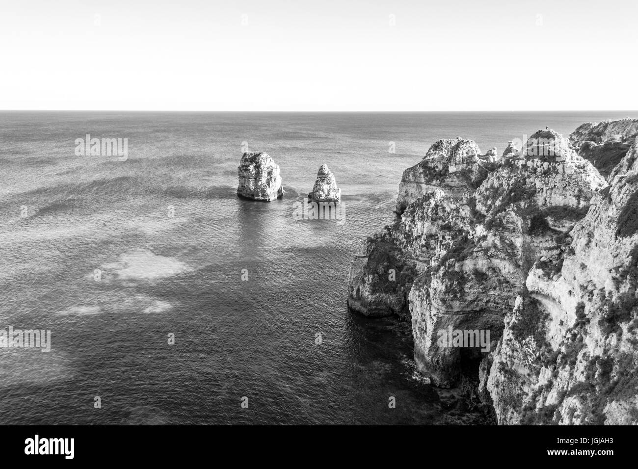 Ponta da Piedade à Lagos (Portugal) est l'une des principales destinations touristiques de l'Algarve Banque D'Images