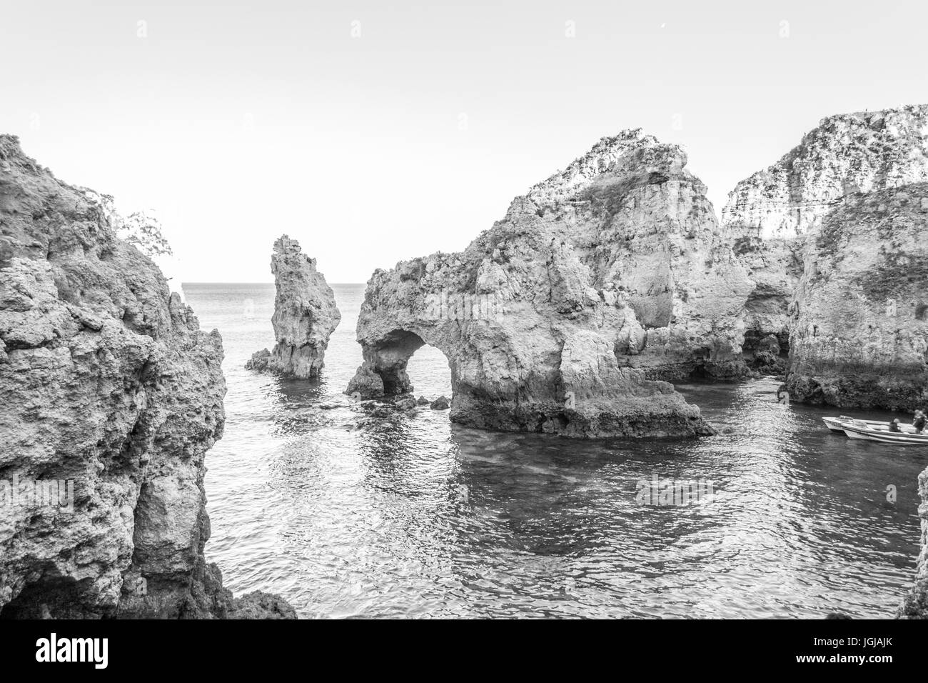 Ponta da Piedade à Lagos (Portugal) est l'une des principales destinations touristiques de l'Algarve Banque D'Images