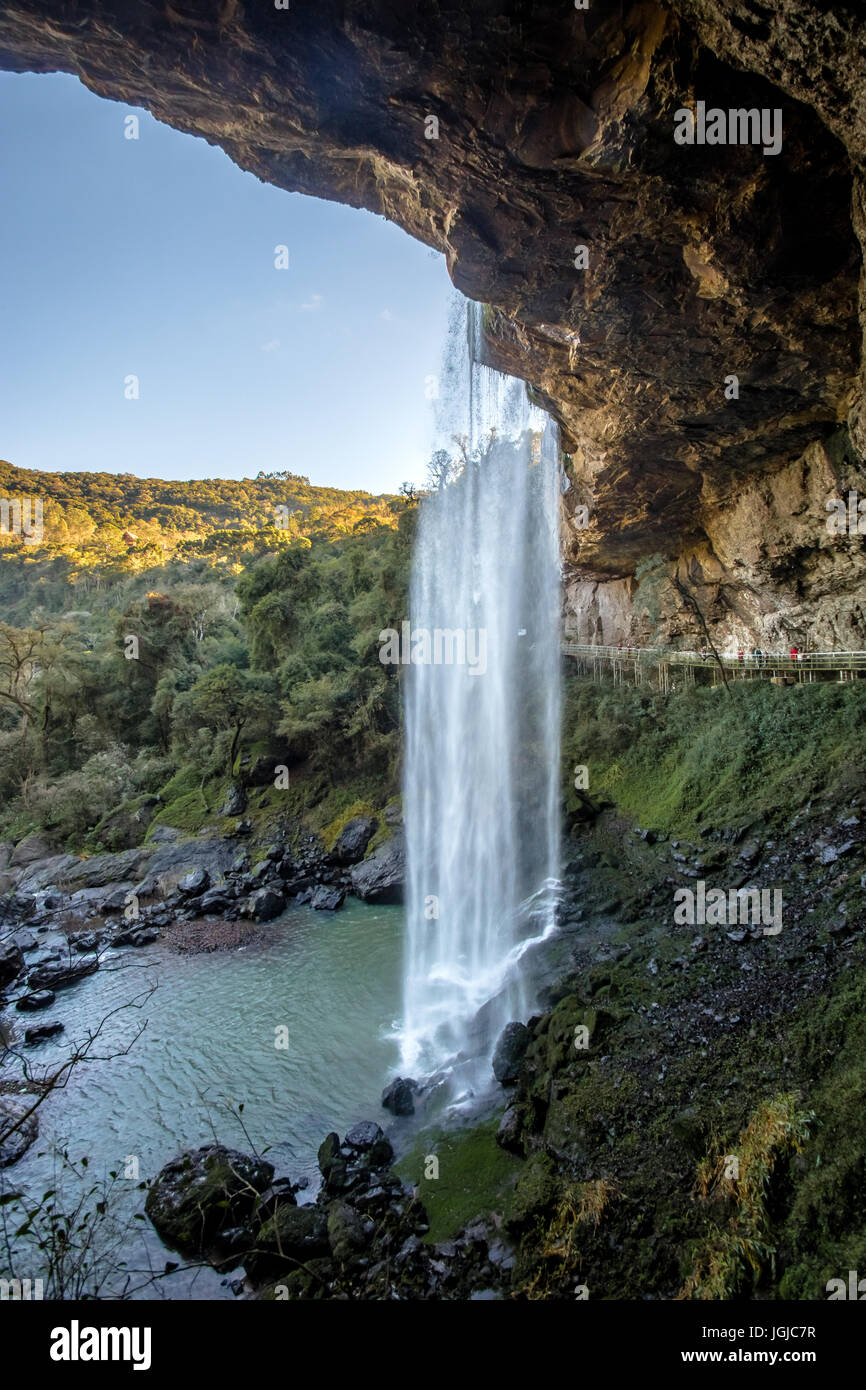 Salto Ventoso Waterfall - Farroupilha, Rio Grande do Sul, Brésil Banque D'Images