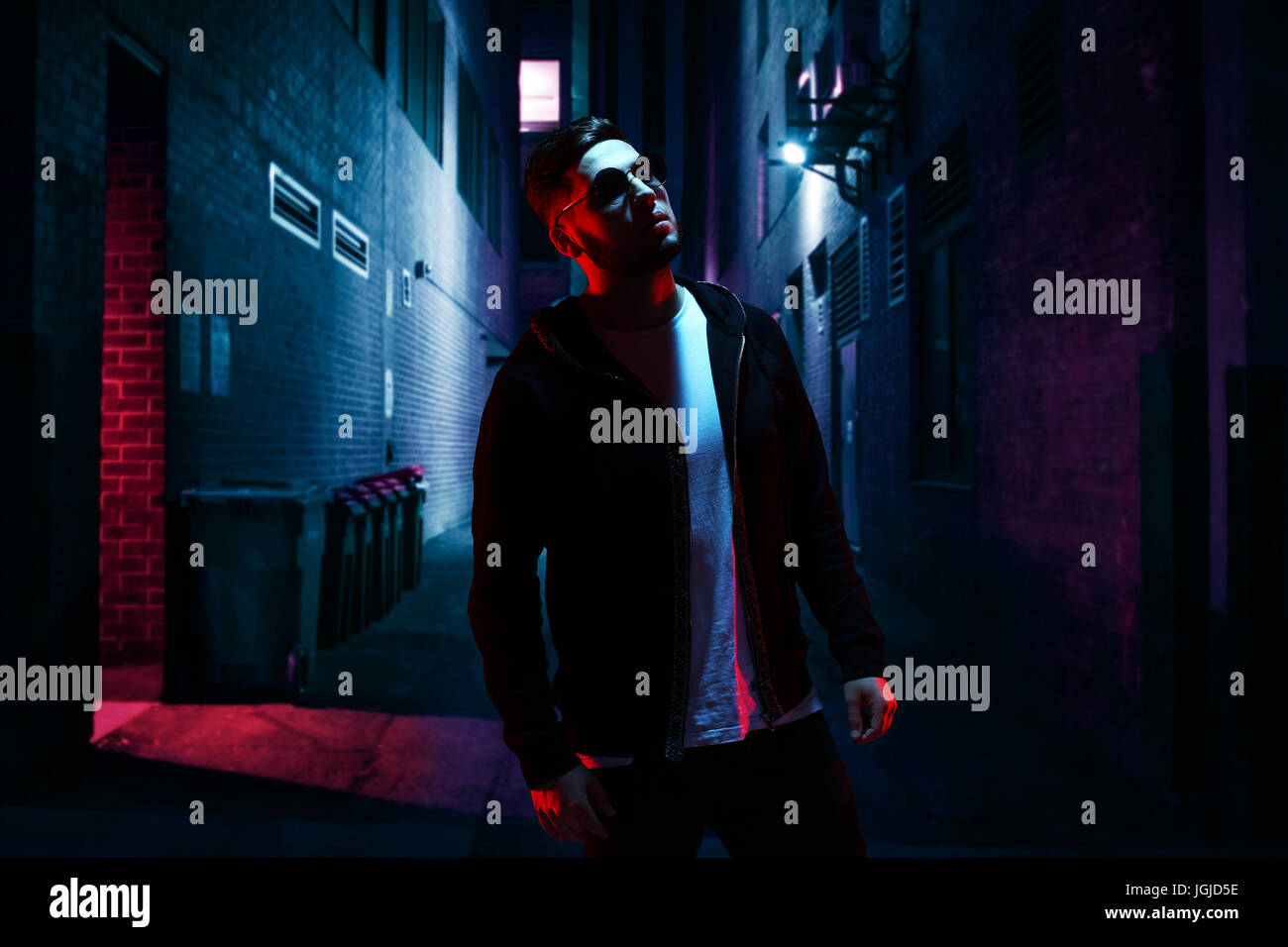 Cool man on the street Banque D'Images