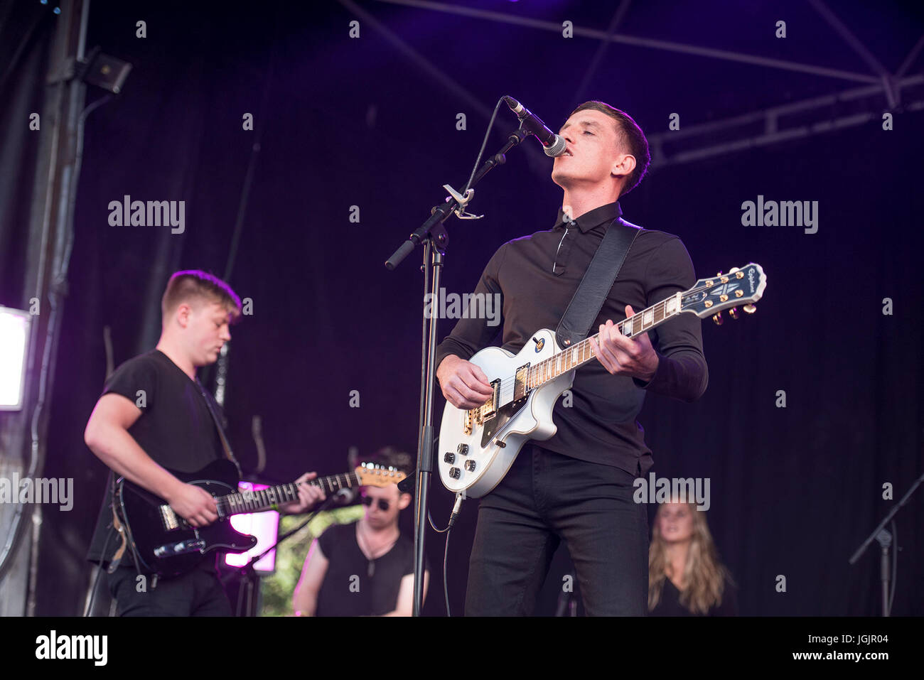 Glasgow, Royaume-Uni. 07Th Juillet, 2017. Louis Berry joue sur la scène du roi Tut au Festival 2017 TRNSMT, Glasgow, Glasgow Green 07/07/2017 Credit : Gary Mather/Alamy Live News Banque D'Images