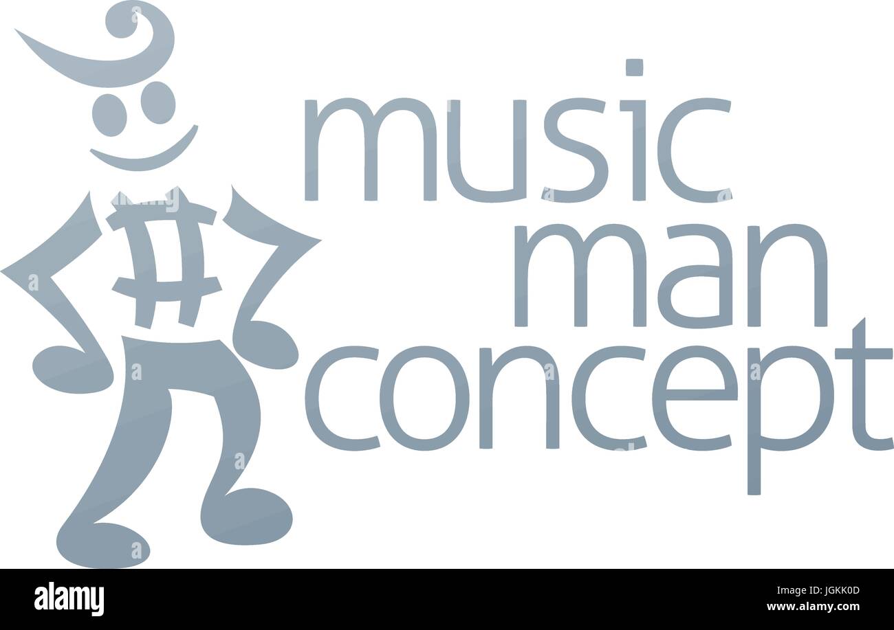 Note musicale Mascot Illustration de Vecteur