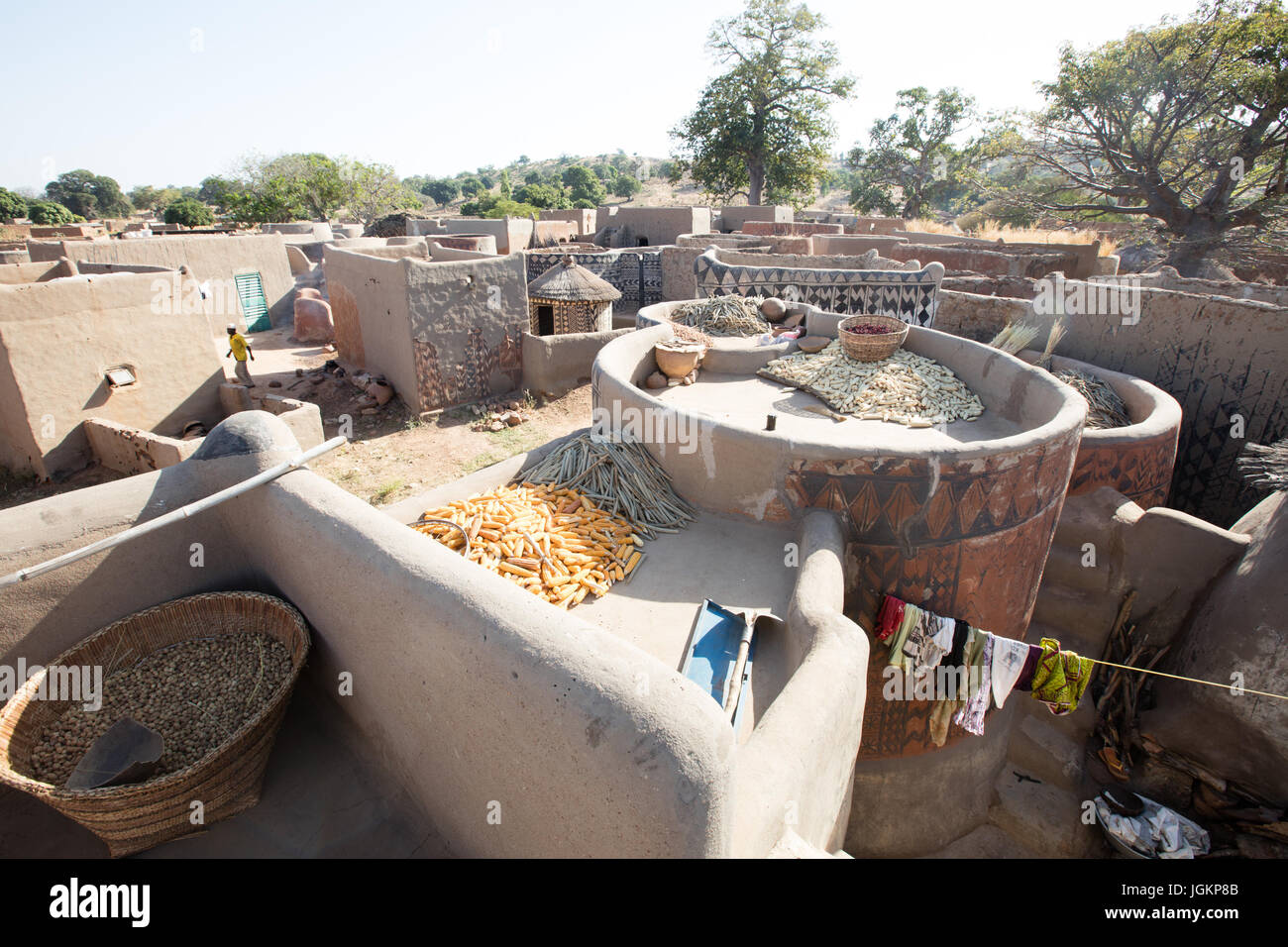 Mode de vie dans un village rural au Burkina Faso Banque D'Images