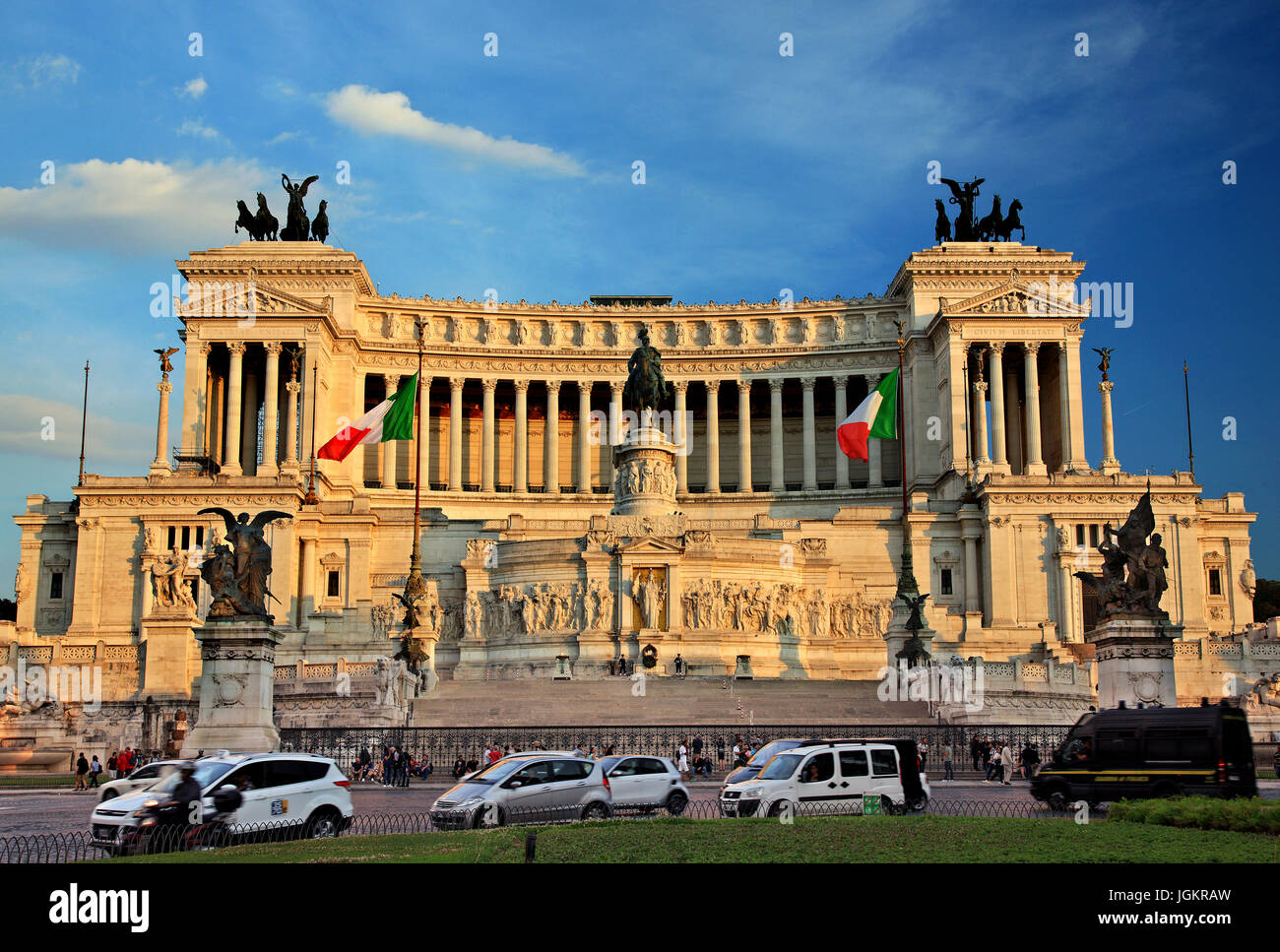 L'Altare della Patria (Autel de la patrie"), également connu sous le nom de 'Monumento Nazionale Emmanuel II" ou "Vittoriano", Rome, Italie. Banque D'Images