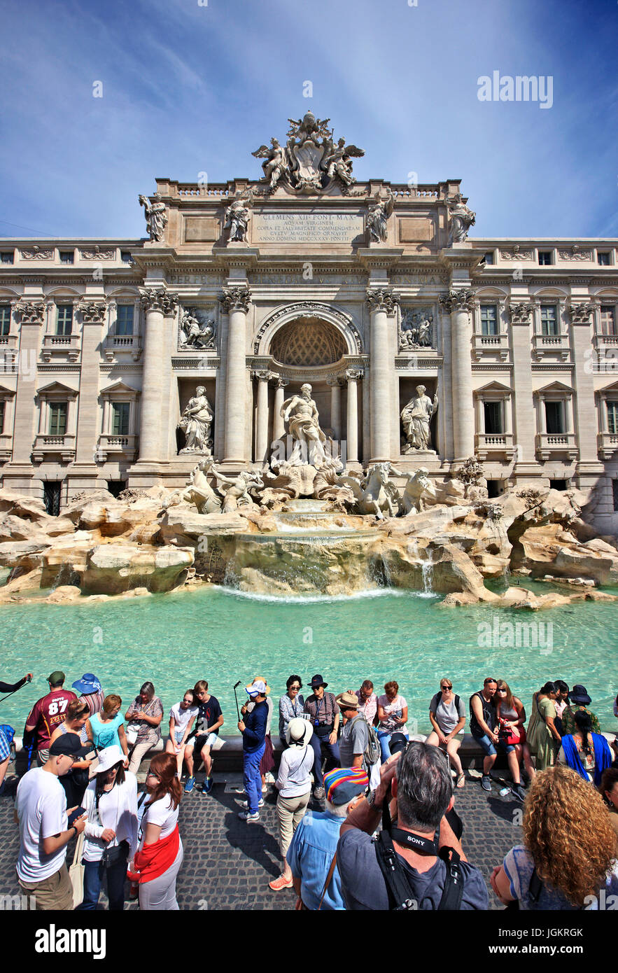 Fontana di Trevi, Rome, Italie Banque D'Images