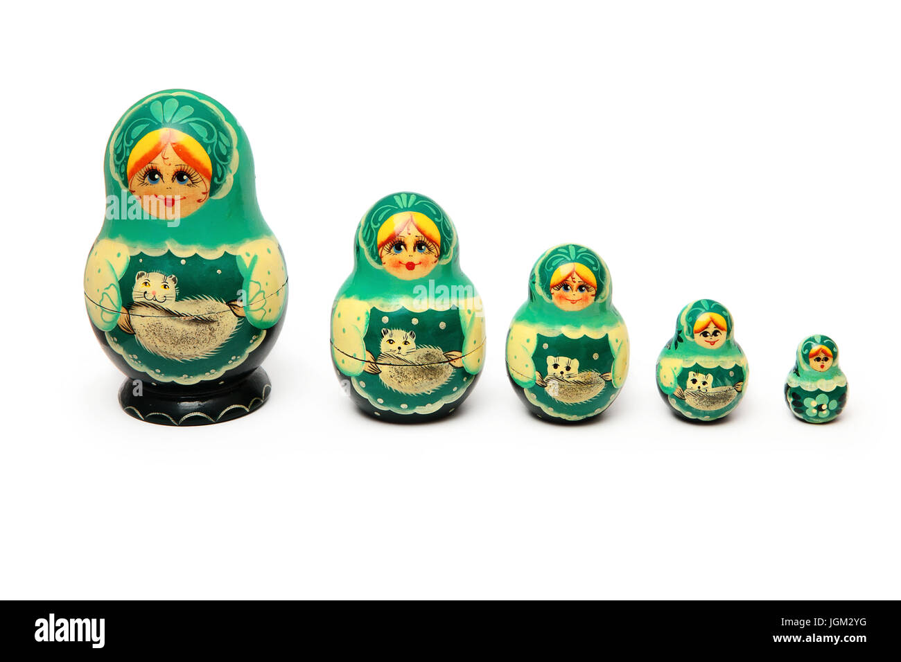 Set poupée russes d'emboîtement Banque D'Images