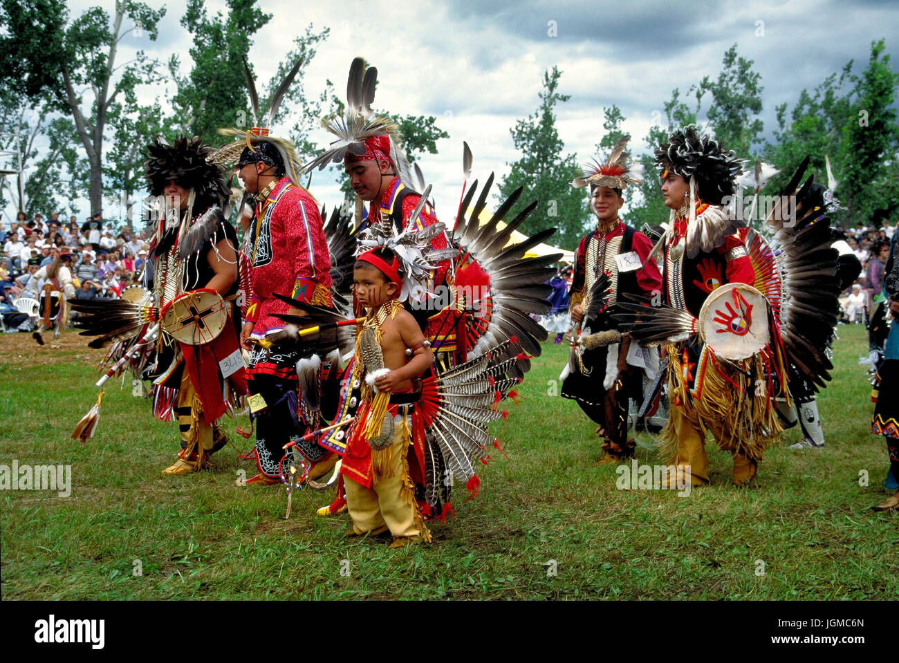 Mohikaner avec le Pow-Wow dans la réserve de Kahnawake, près de Montréal, Canada, Queebec Mohikaner beim Pow-Wow im Kahnawake Reservat bei Montréal, Kanada Banque D'Images