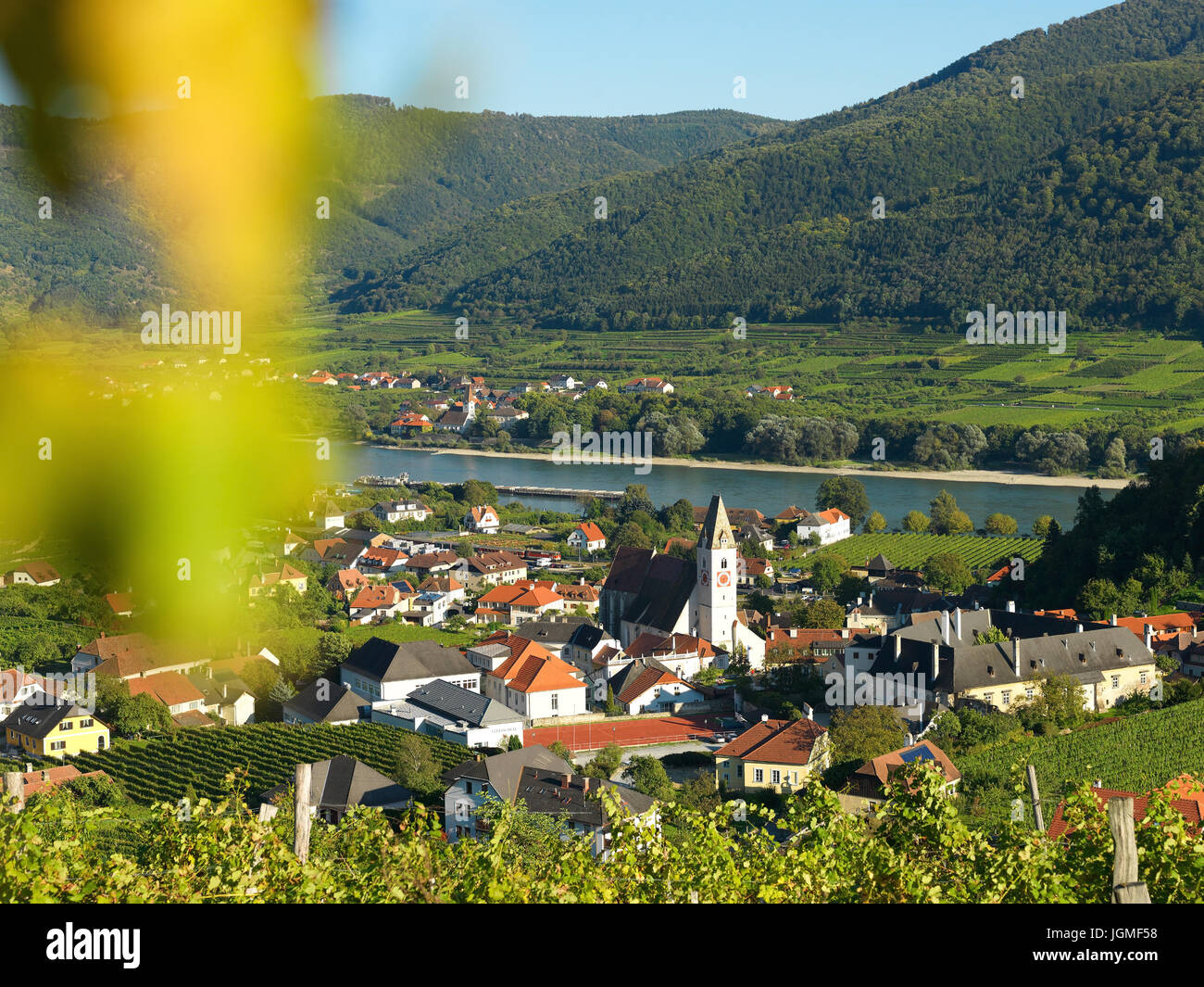 Spitz / le Danube, en Autriche, Basse Autriche, Wachau - Village de spitz / le Danube, en Autriche, Basse Autriche, région de Wachau, Spitz / Donau, Österreich, Banque D'Images