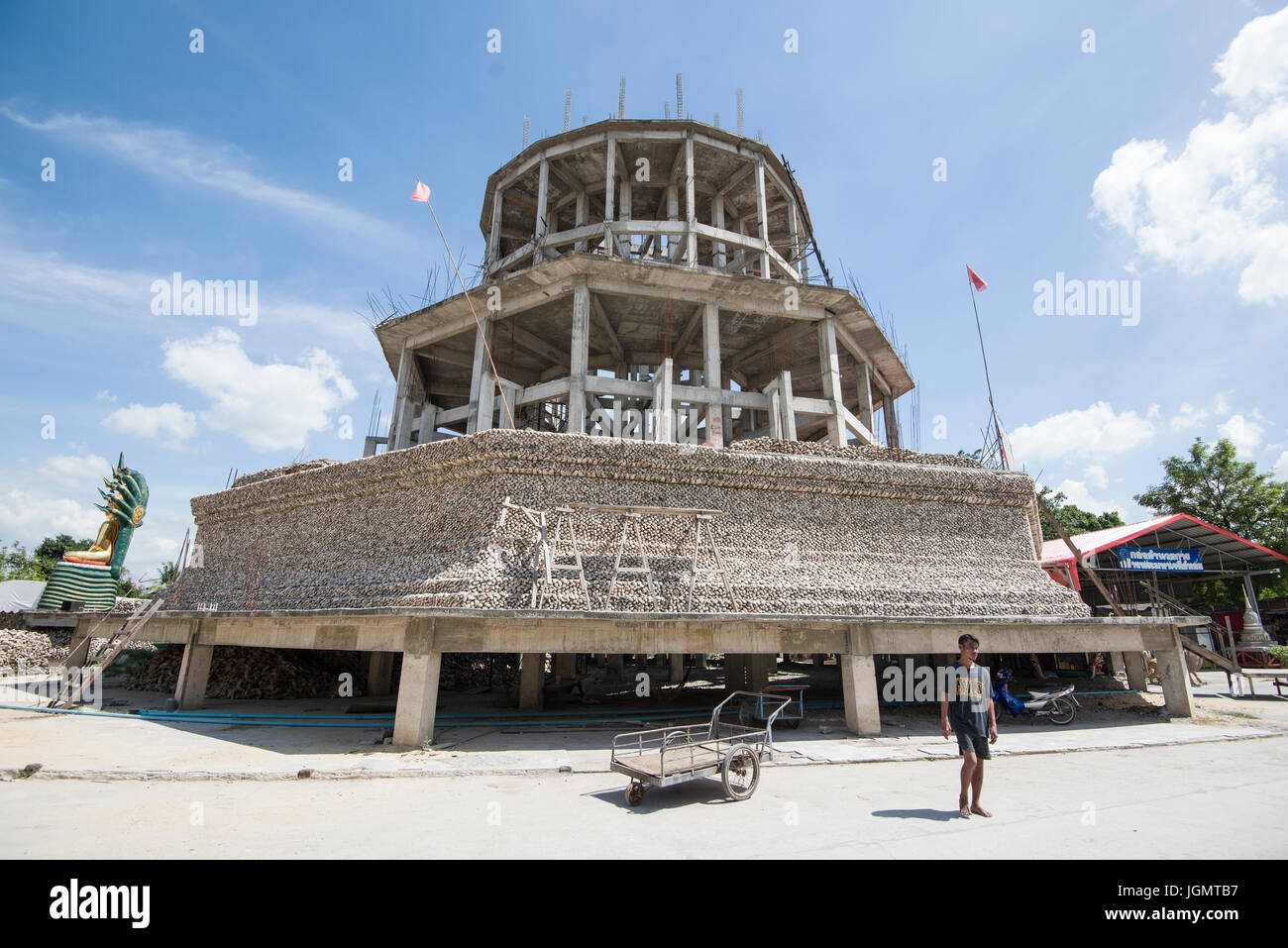 Wat Chedi Hoi An Bo Ngoen Pathum Thani Thaïlande Banque D'Images