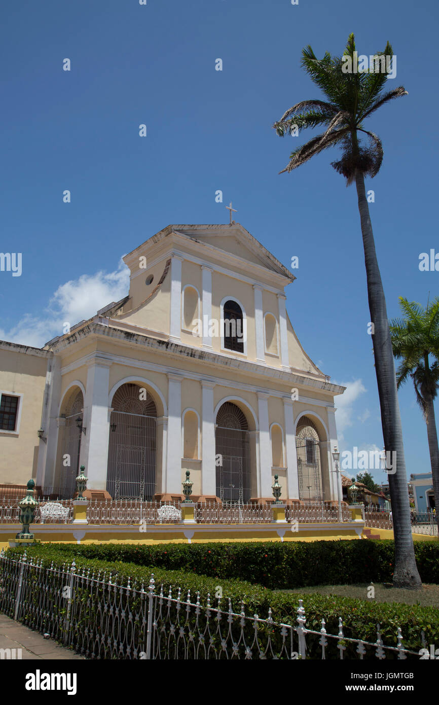 Iglesia Parroquial de la Santisima Trinidad, Plaza Mayor, Trinidad, UNESCO World Heritage Site, Sancti Spiritus, Cuba Banque D'Images