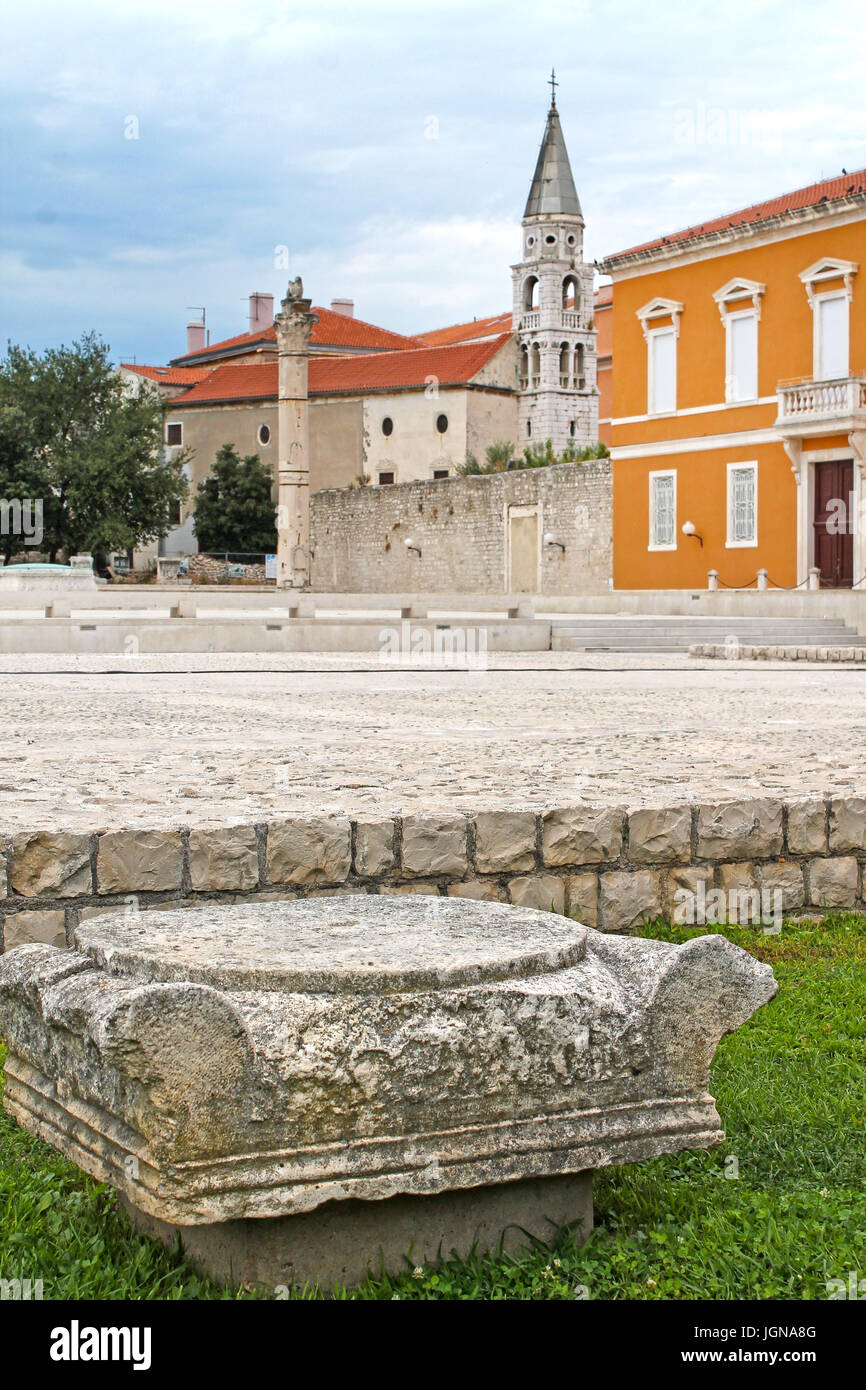 Centre historique de Zadar. La Croatie. Dalmatie du Nord Banque D'Images