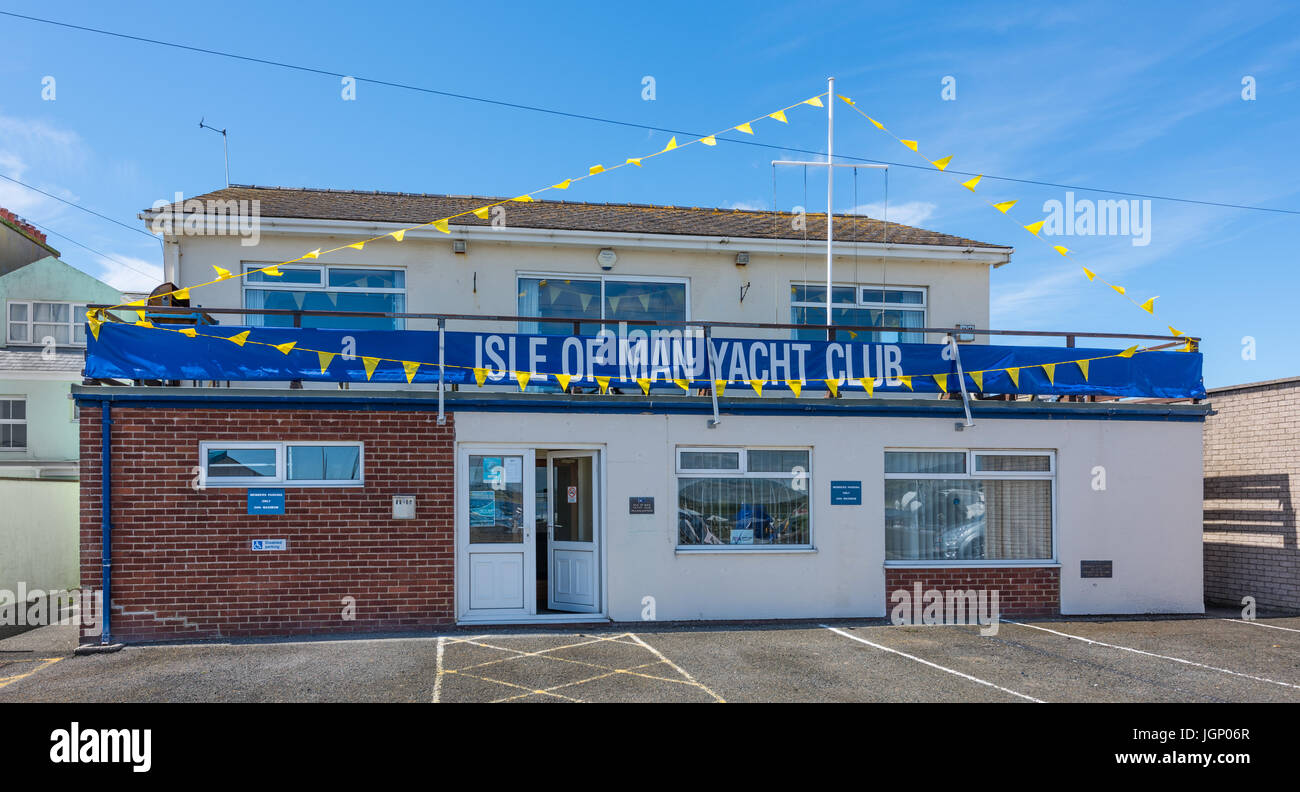 Yacht Club de l'île de Man, Port St Mary, Île de Man). Banque D'Images