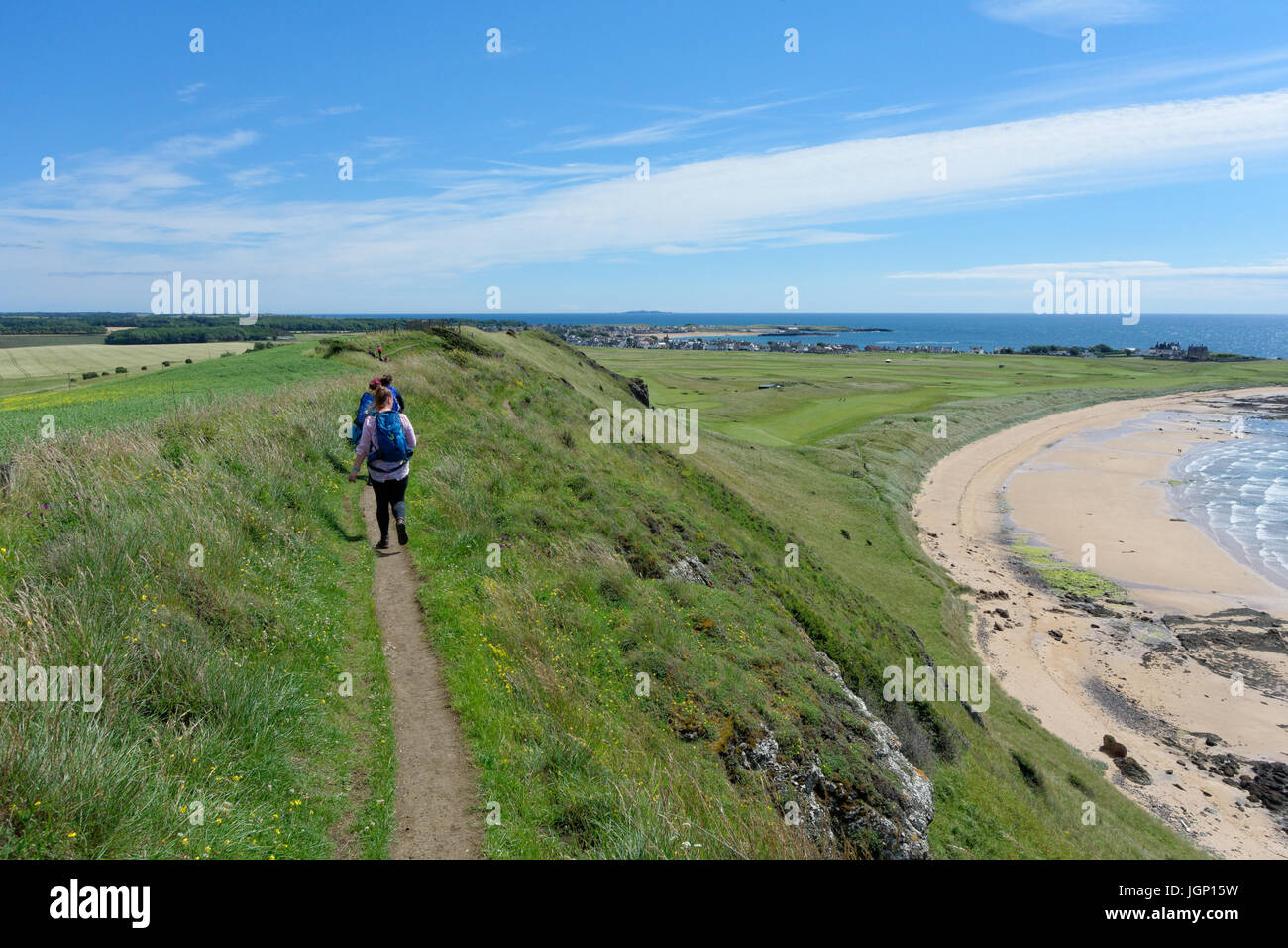 Le sentier du littoral, l'Écosse Fife Banque D'Images