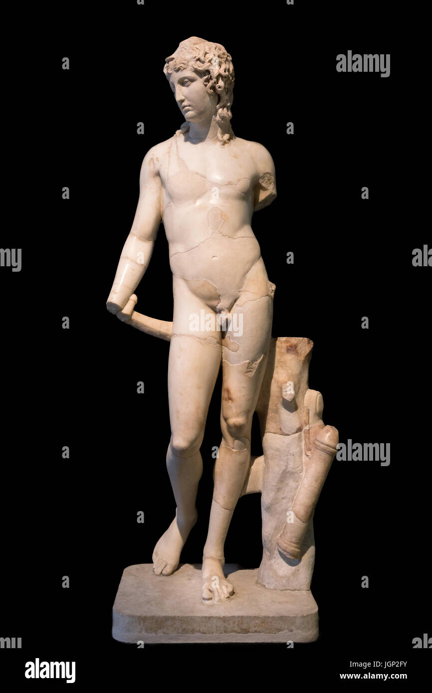 Statue en marbre de l'Éros, Thanatos, Musée Capitolin Musei Capitolini, Rome, Italie Banque D'Images