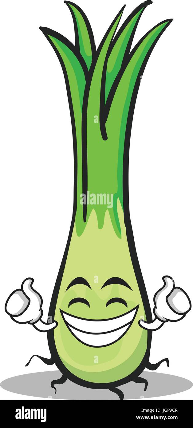 Fier Caractere Poireau Cartoon Image Vectorielle Stock Alamy