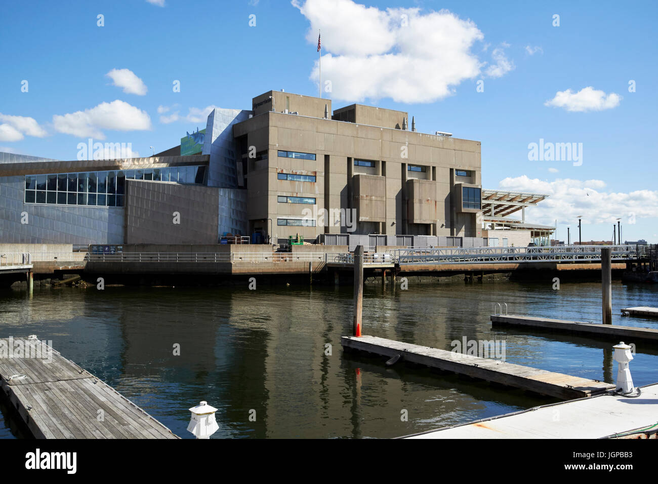 L'Aquarium de Nouvelle Angleterre Boston waterfront USA Banque D'Images