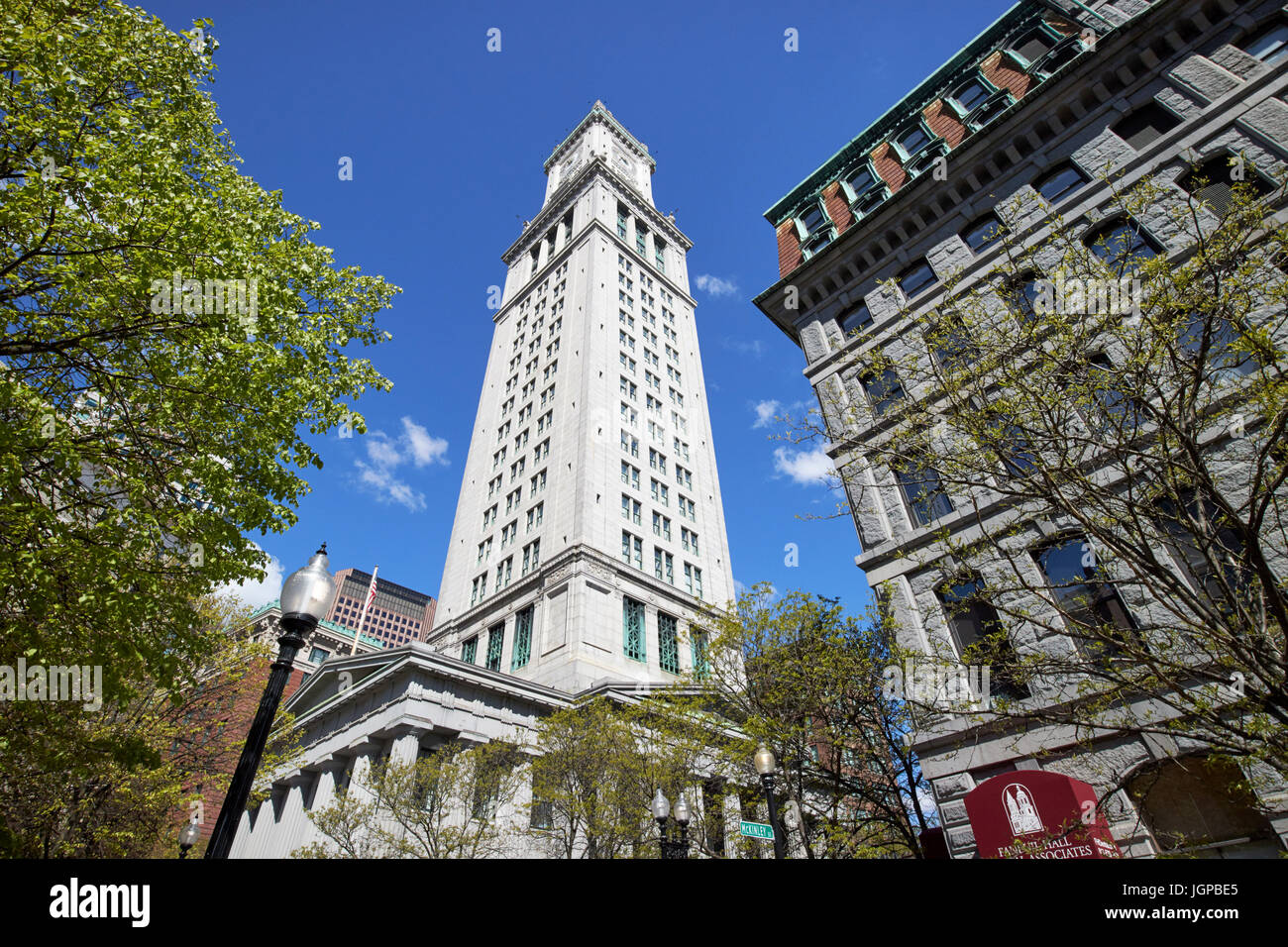 Custom house tower building Boston USA Banque D'Images