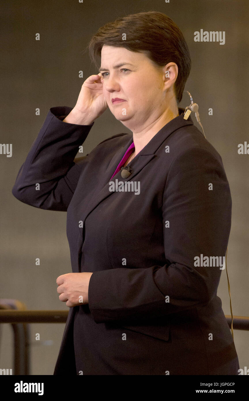 Les résultats de ses électeurs sont comptés dans le stade de Meadowbank, pour l'élection générale de 2017. Avec : Ruth Davidson Où : Édinbourg, Royaume-Uni Quand : 08 Juin 2017 : Crédit d'Euan Cherry/WENN.com Banque D'Images