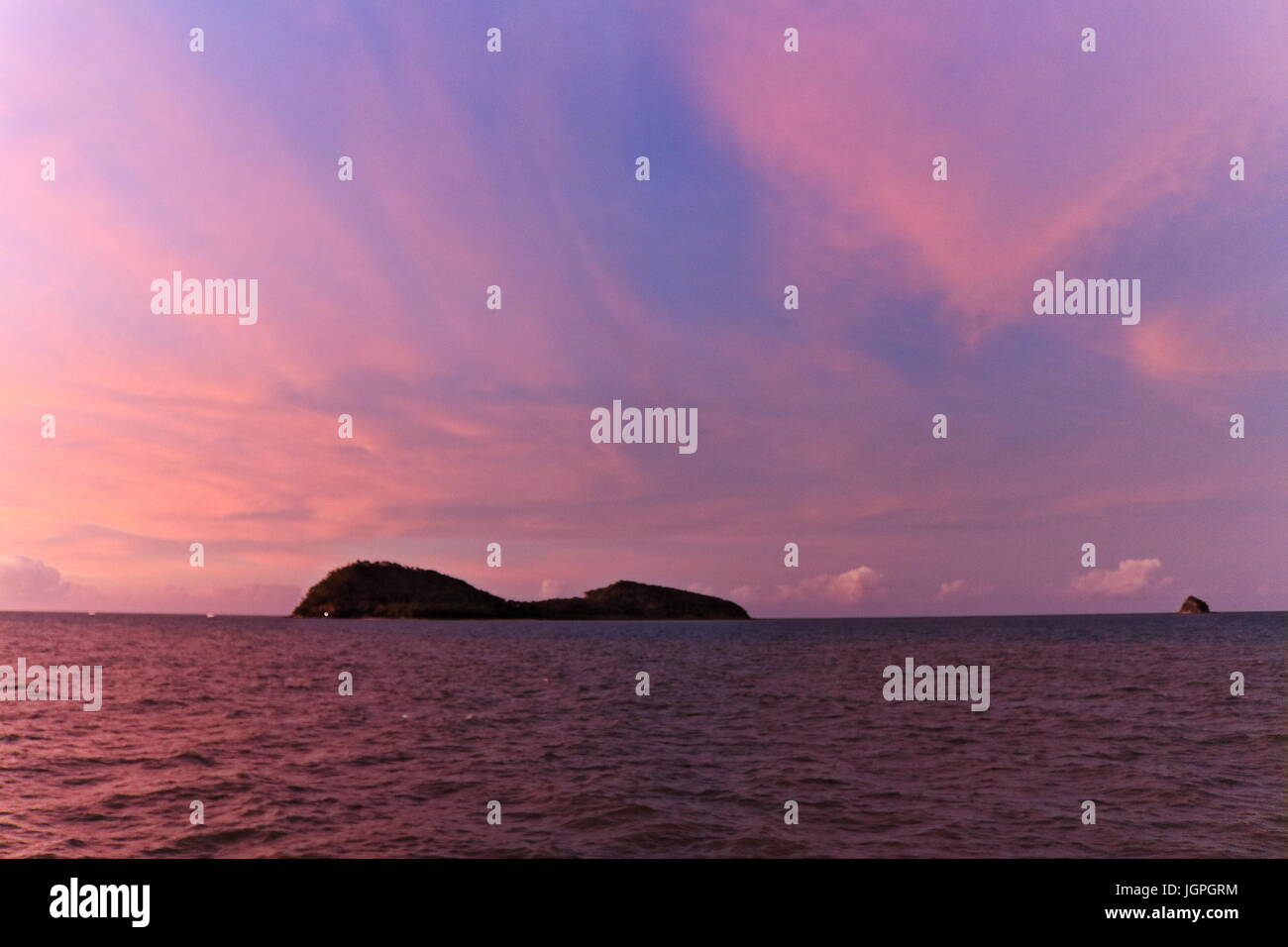 Affichage sunset Palm Cove Banque D'Images