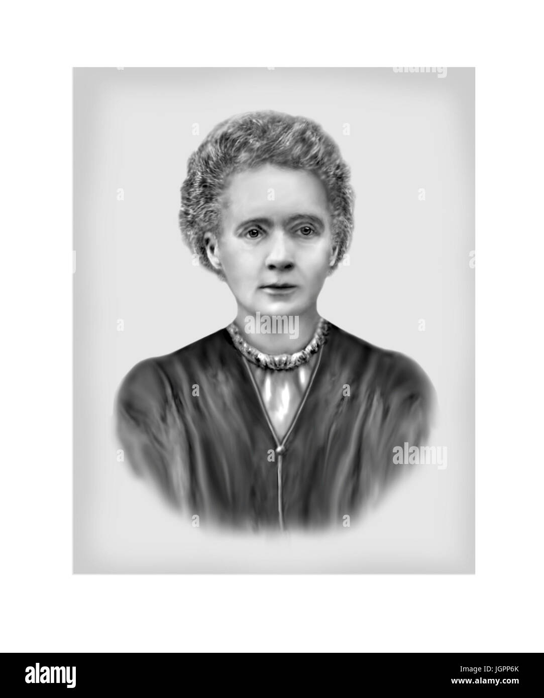 Marie Curie, 1867 - 1934, le polonais né français physicien, chimiste Banque D'Images