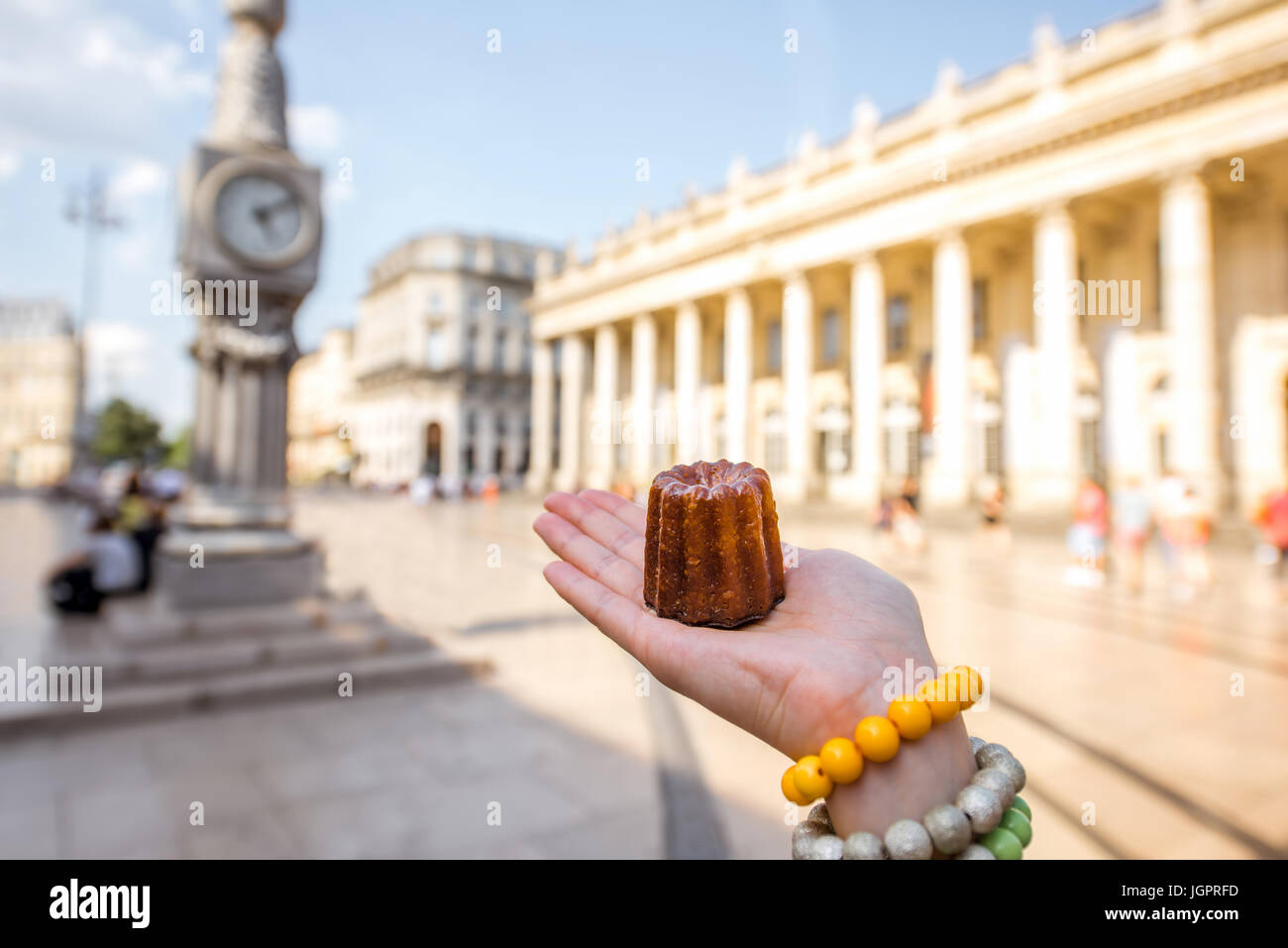L'alimentation de rue à Bordeaux Banque D'Images