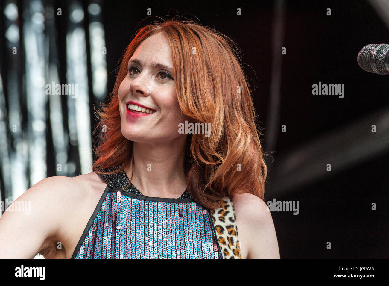 Coventry, Royaume-Uni. 09 juillet 2017. Le Festival de musique annuel Godiva Coventry ont eu lieu le week-end dernier avec des foules immenses qui fréquentent pour la durée du festival. Kate Nash a été l'un des artistes qui ont joué au festival. Credit : Andy Gibson/Alamy Live News. Banque D'Images