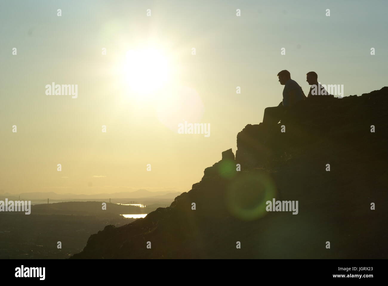 Vue magnifique après une longue randonnée Banque D'Images