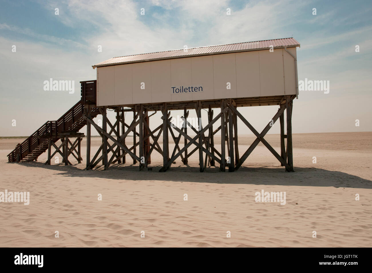 Saint Peter Ording Beach House Banque D'Images