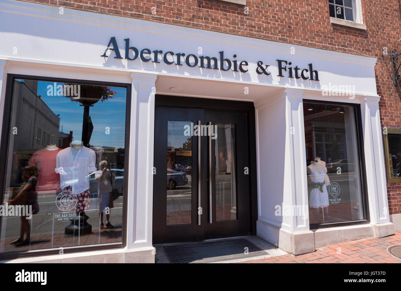 WASHINGTON, DC, USA - Abercrombie & Fitch Store front à Georgetown. Banque D'Images