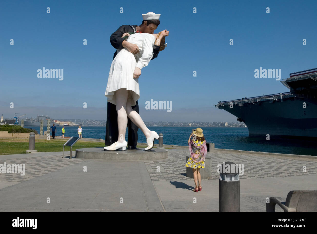 La statue de San Diego Californie baisers,USA Banque D'Images