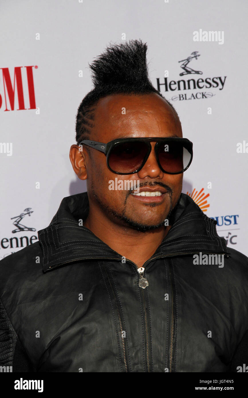 Apl.de.ap arrive 2010 bmi urban music awards Pantages Theatre septembre 10,2010,Hollywood en Californie. Banque D'Images