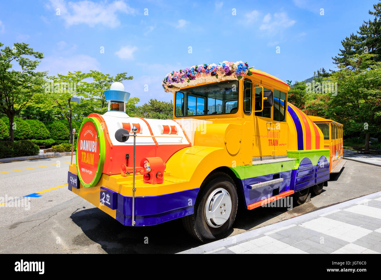 Jun 21, 2017 train Danubi pour visiter à Taejongdae park à Pusan, Corée13 Banque D'Images