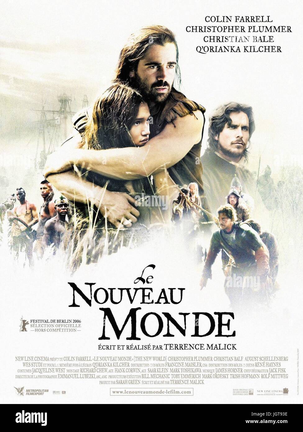 Le Nouveau Monde USA Année : 2005 Réalisateur : Terrence Malick Colin Farrell, Q'Orianka Kilcher Film poster (Fr). Il est interdit de reproduire la photo hors contexte de la promotion du film. Il doit être porté au crédit de l'entreprise de film et/ou le photographe attribué par ou autorisé par/admis sur l'ensemble de l'entreprise cinématographique. Limitée à un usage éditorial. Photo12 n'accorde pas le droit à l'image des personnes représentées. Banque D'Images