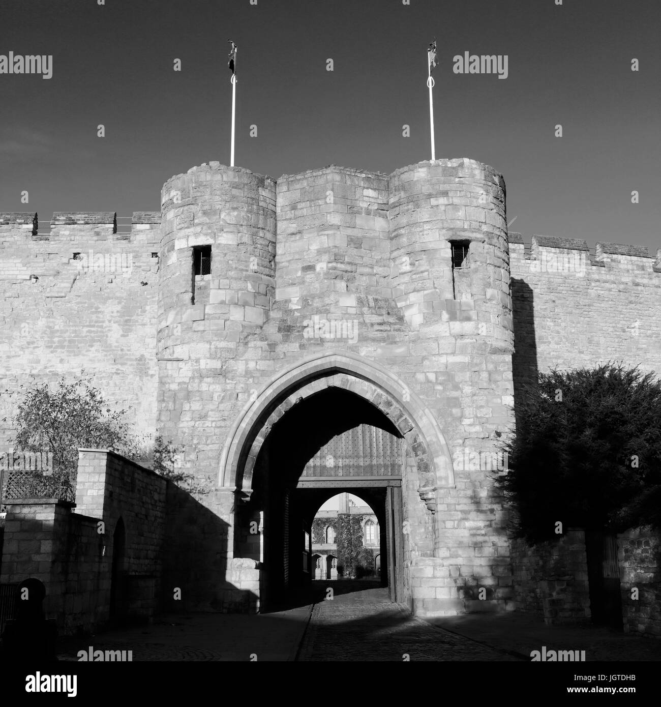 Château de Lincoln, Lincoln City, comté de Lincolnshire, Angleterre, RU Banque D'Images