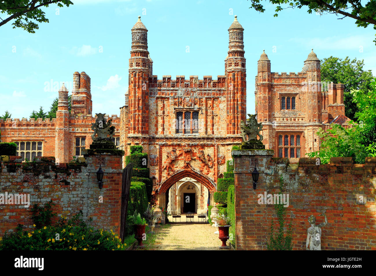 East Barsham Manor, Tudor Manor House, Norfolk, England, UK Banque D'Images