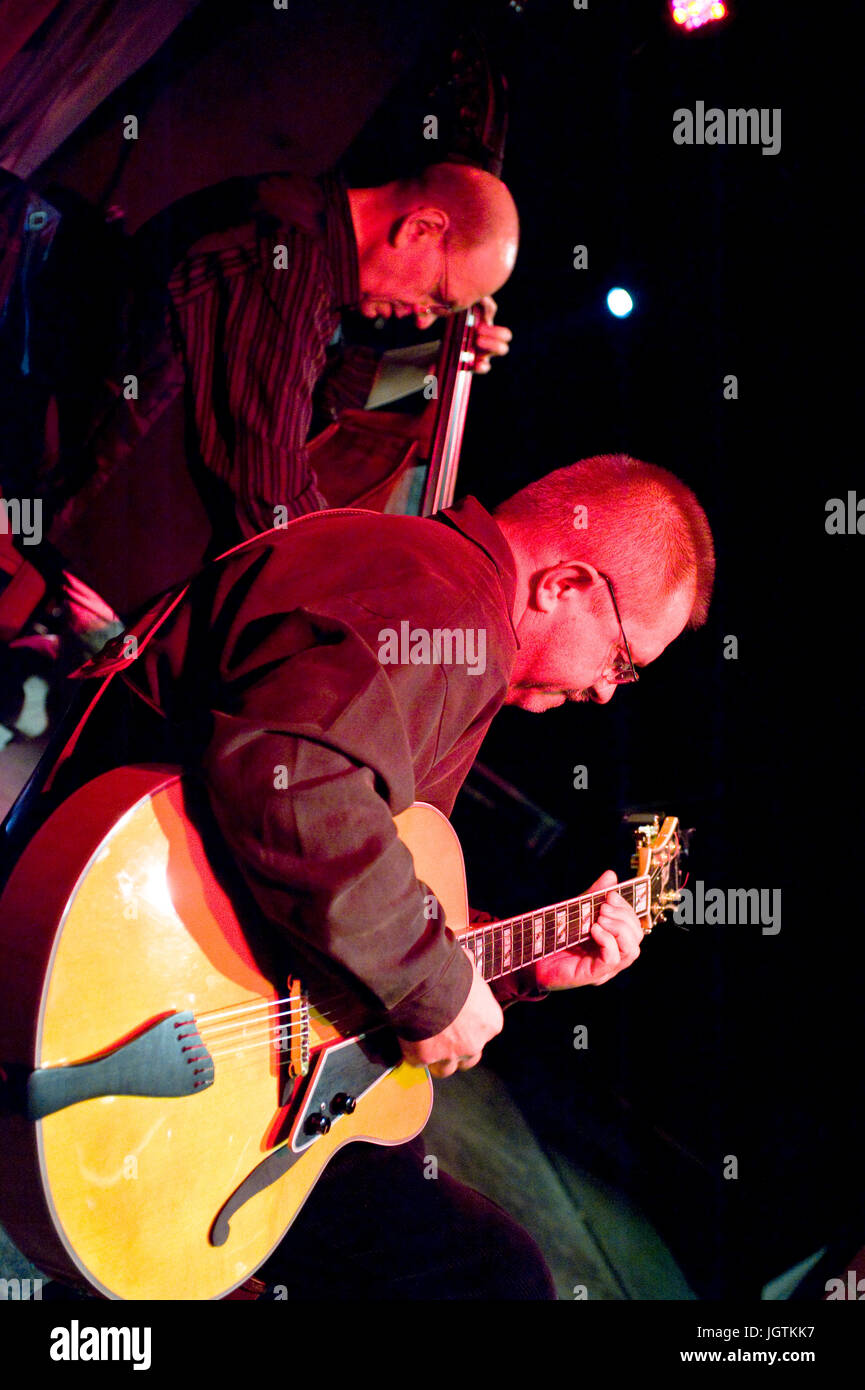 Jam Session au jazz club Tygmont à Varsovie, Pologne Banque D'Images